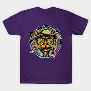 Hunter Thompson Cat T-Shirt